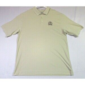 Cutter & Buck 2009 PGA Hazeltine DryTec Men's Golf Polo Size XL Beige